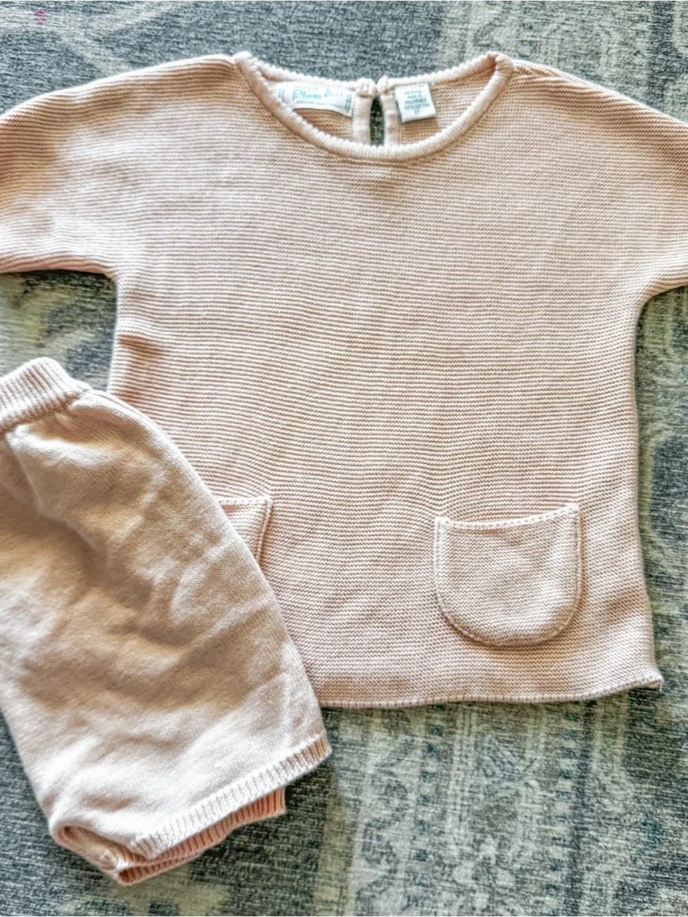 Soft Knit Kids Set - Blush Pink